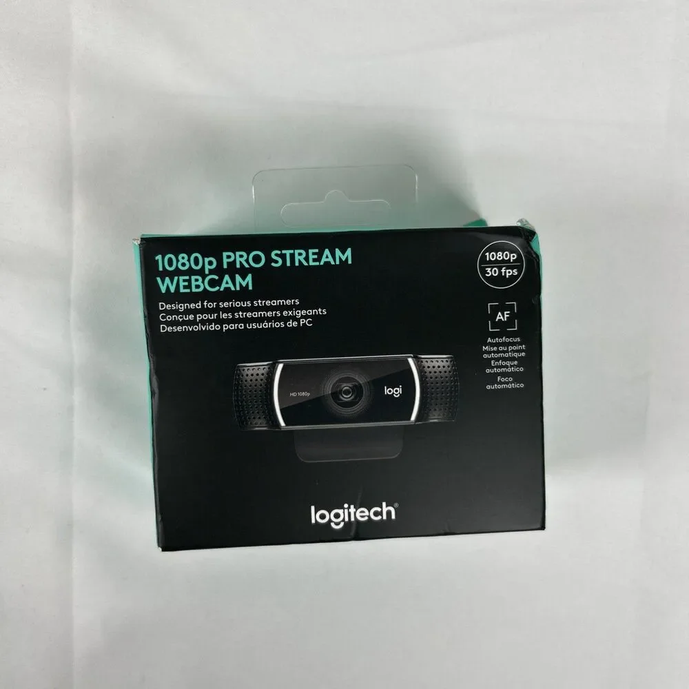 New LogicTech 1080p Pro Stream WEBCAM Webcam 960-001211 NEW SEALED